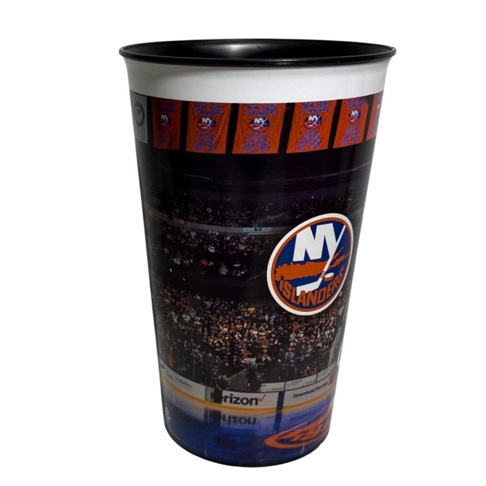 New York Islanders Beverage Cup Plastic Souvenir UBS Arena Coca Cola